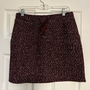 Loft burgundy skirt